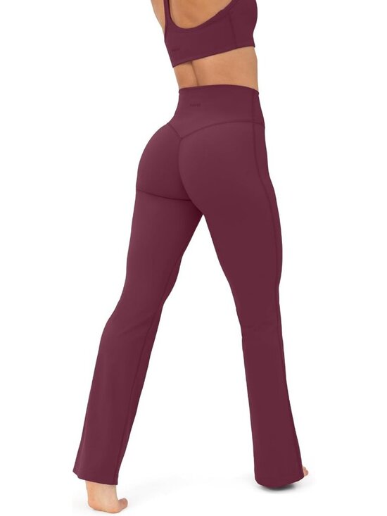 Pants - High Rise Flare Leggings for Women | Wide Leg Active Pants | FlexFlow Comfort